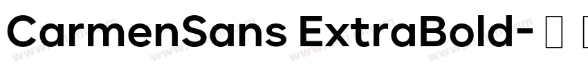 CarmenSans ExtraBold字体转换